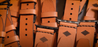 A group of Zilker Apple Watch Bands, made by Zilker Belts, on a table.