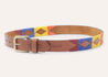 A Kite Fest belt with a Zilker Belts buckle on it.